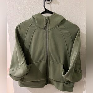 Lululemonn Scuba Green Crop Jacket